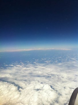 香港からの帰りの空