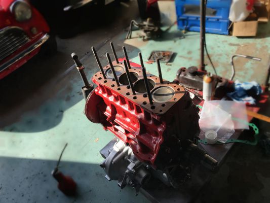 エンジンヘッド 面研